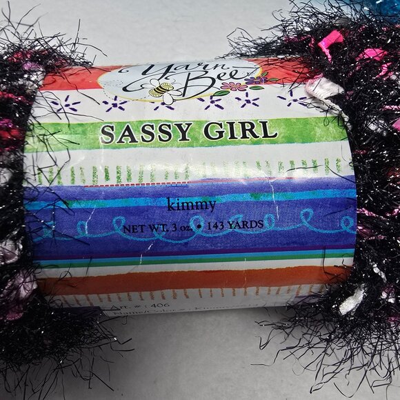 Yarn Bee Sassy Girl Eyelash Yarn Skeins 3 Oz Each Jan #622 Kimmy #614 Lot of 5 - Picture 7 of 12
